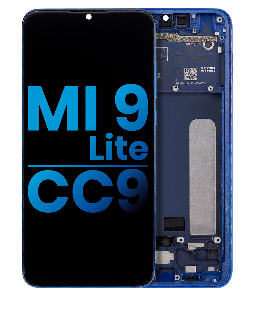 LCD Display with Frame for Xiaomi Mi 9 Lite / CC9 (Aftermarket: Incell) (Aurora Blue)