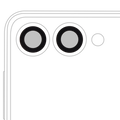 Kameraglas hinten mit Kleber für Samsung Galaxy Z Flip 7 5G (F766) (2er Set)