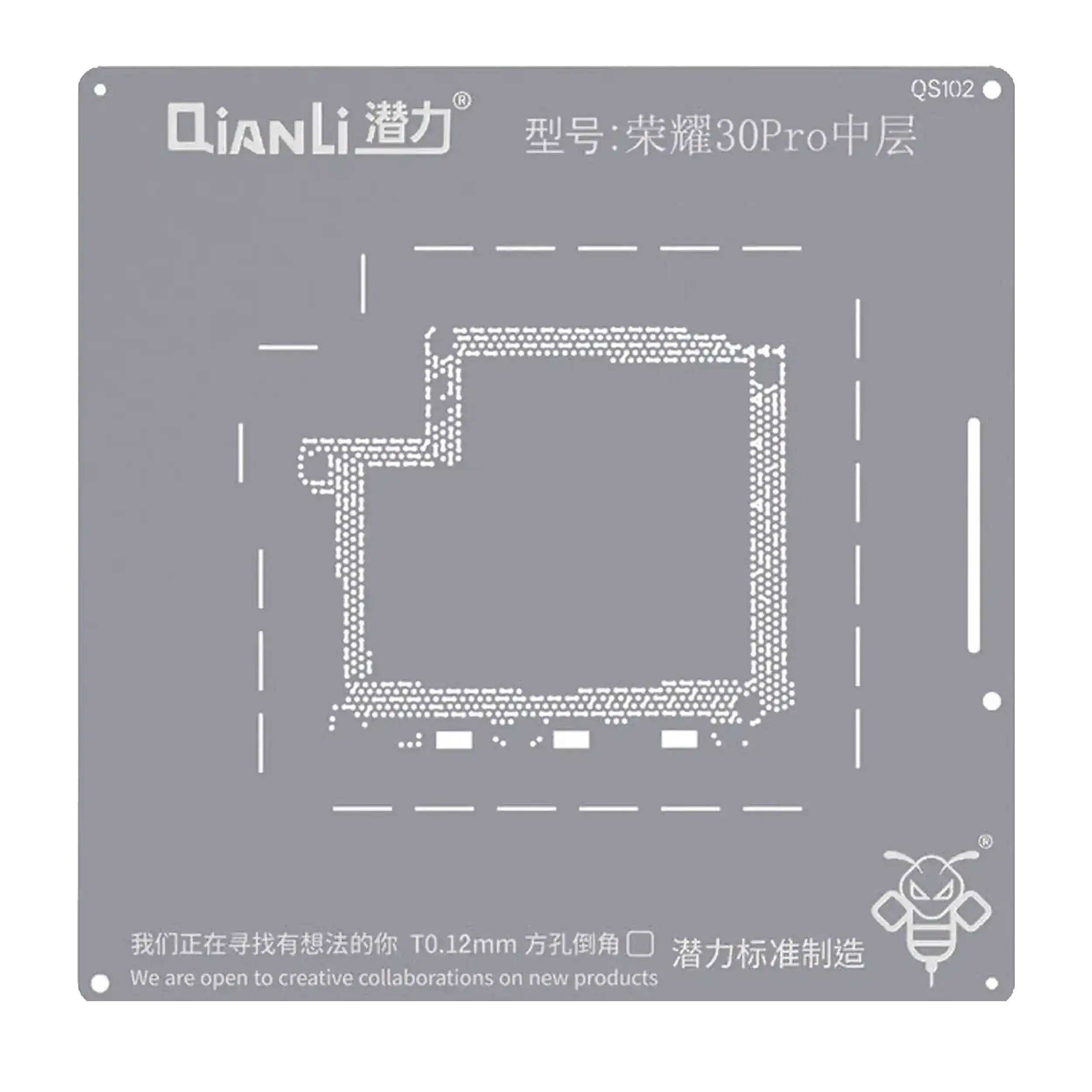 Bumblebee Stencil (QS102) for Honor 30 Pro Middle Layer (Qianli)