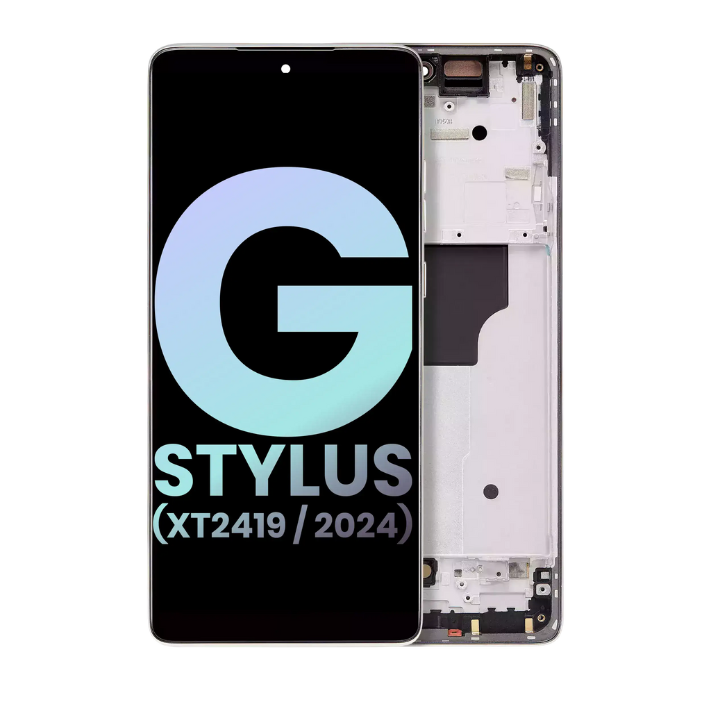 OLED-Display mit Rahmen für Motorola Moto G Stylus 5G 2024 OEM Caramel Latte