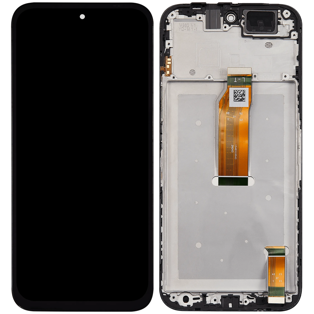 LCD-Display mit Rahmen für Honor X7E / Play 80 Plus (Refurbished) (Alle Farben)