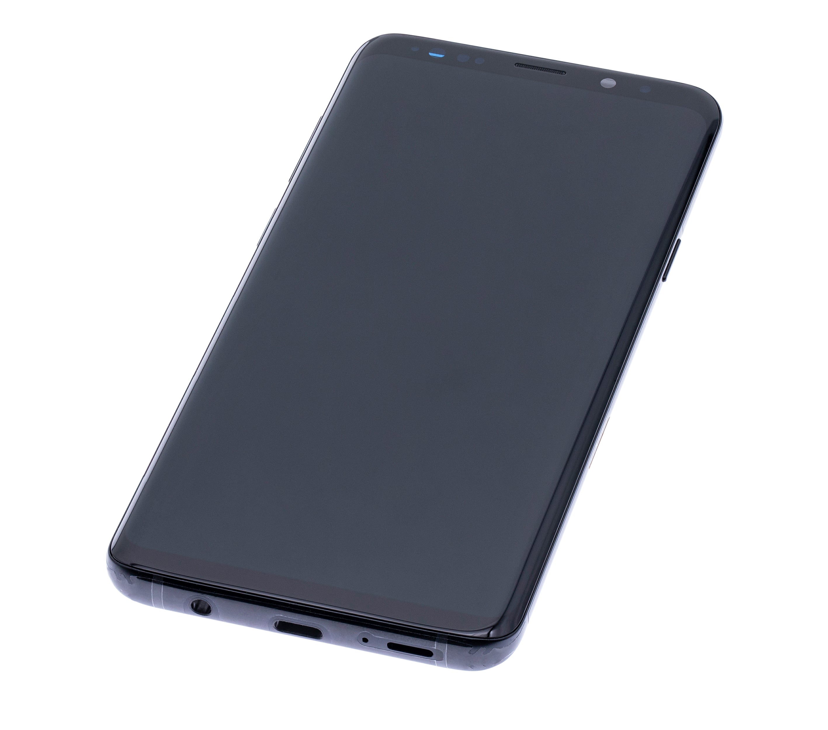 OLED-Display mit Rahmen für Samsung Galaxy S9 Plus (Blemish: Qualität B) (Midnight Schwarz)