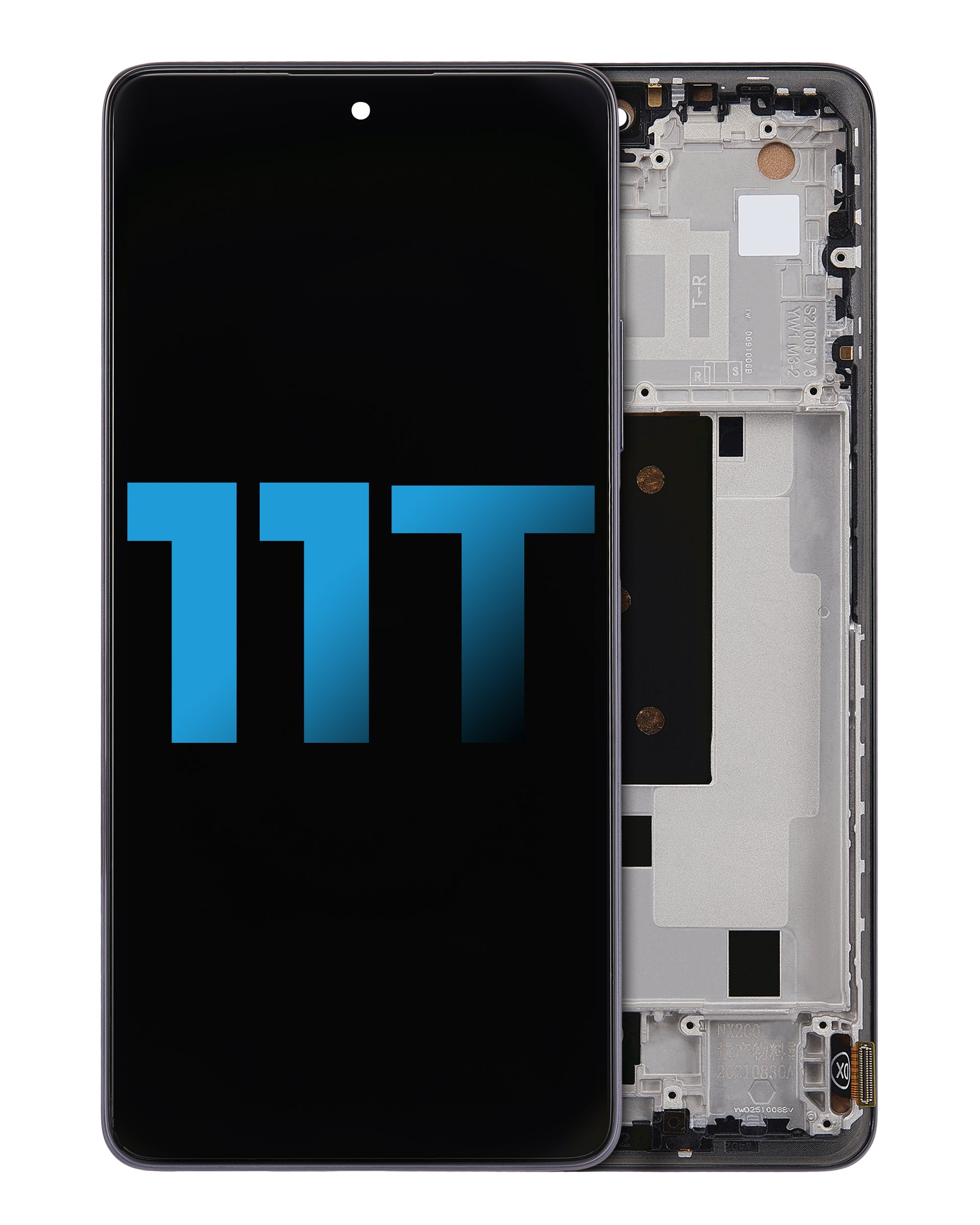 LCD Display with Frame for Xiaomi 11T (Aftermarket: Incell) (Meteorite Gray)