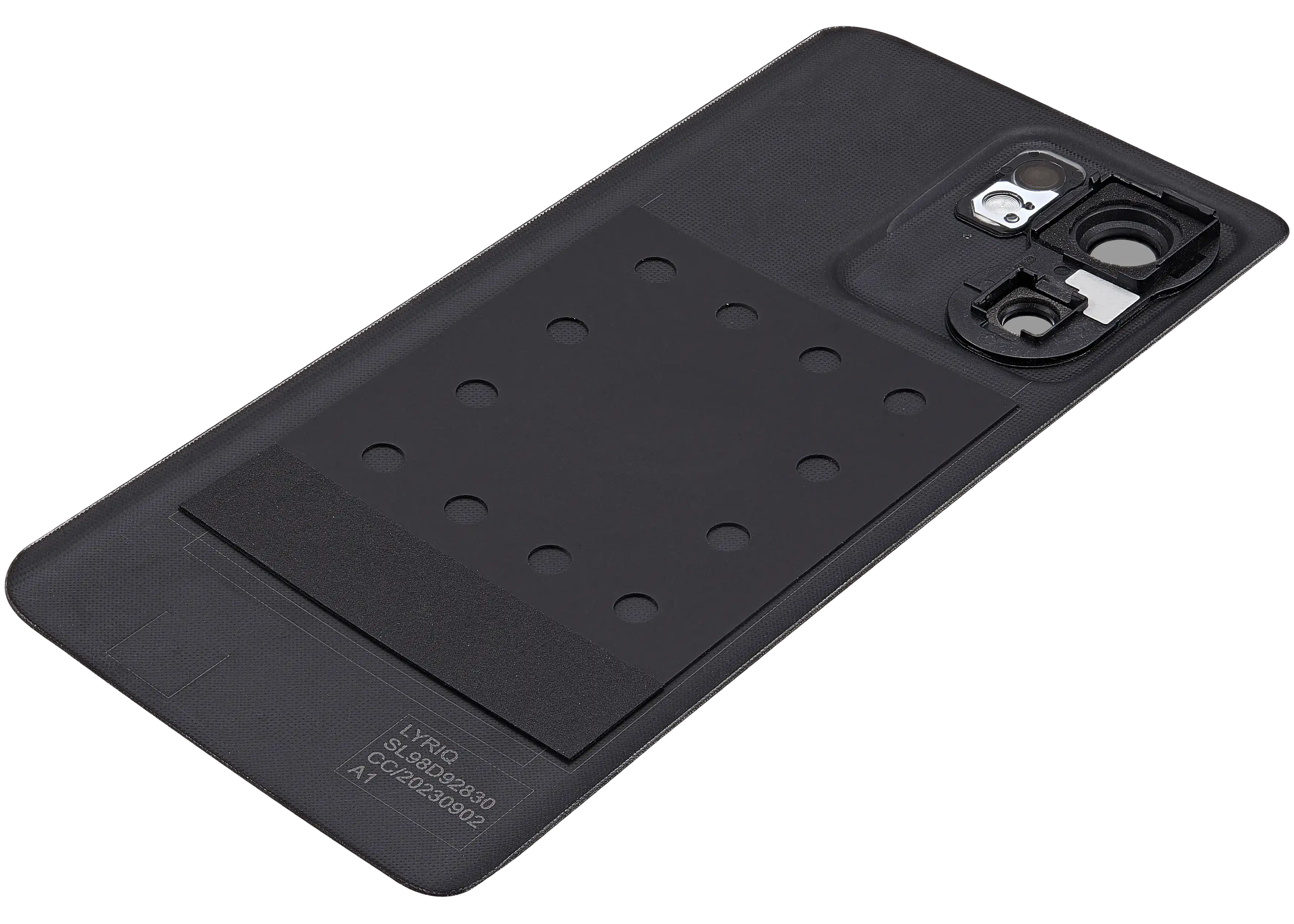 Backcover Glass für Motorola Edge 40 (XT2303-2 / 2023) (Premium) (Eclipse Black)