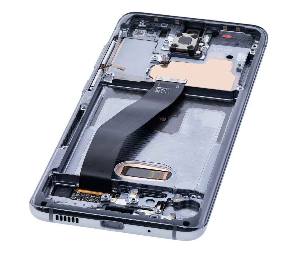 OLED-Display mit Rahmen für Samsung Galaxy S20 5G (Verizon 5G UW Frame Only) (Service Pack) (Cosmic Gray)