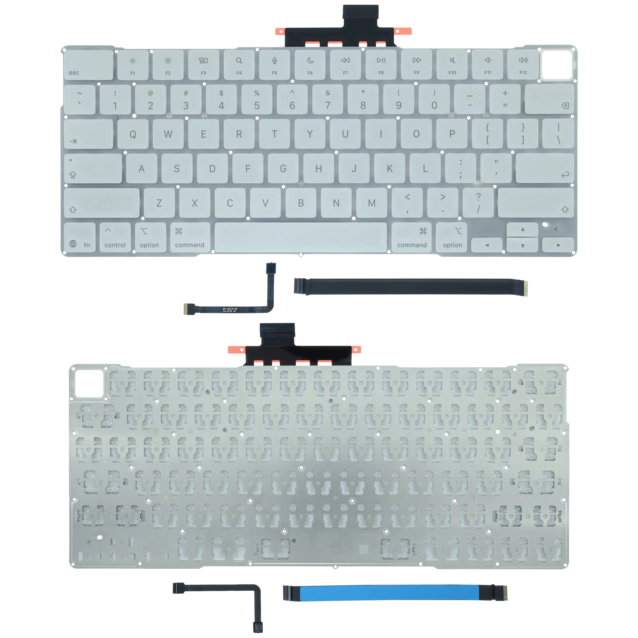 Keyboard (ANSI US) (Touch ID) für MacBook Neo (2026) (Original OEM) (Silber)