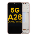 OLED Display Assembly with Frame for Samsung Galaxy A26 5G (A266 / 2025) (Refurbished) (Peach Pink)