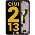 OLED-Display mit Rahmen für Xiaomi 13 Lite / Civi 2 (Generalüberholt) (Schwarz)