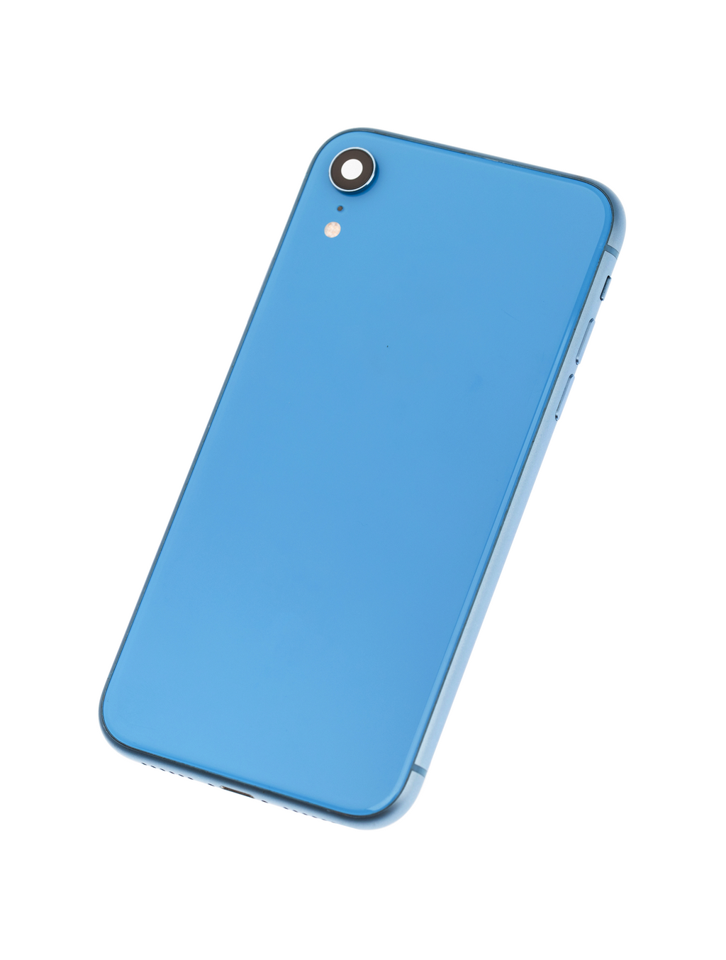 Backcover/Rahmen mit Small Components Pre-Installed für iPhone XR (gebrauchter OEM-Ausbau, Qualität A) (Blau)
