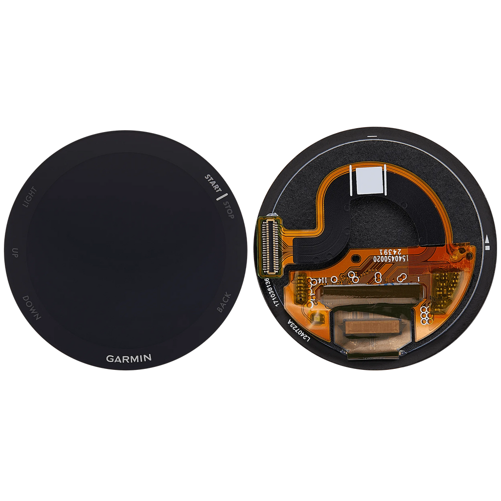 OLED-Display ohne Rahmen für Garmin Forerunner 165 (2024) (Premium) (Schwarz)