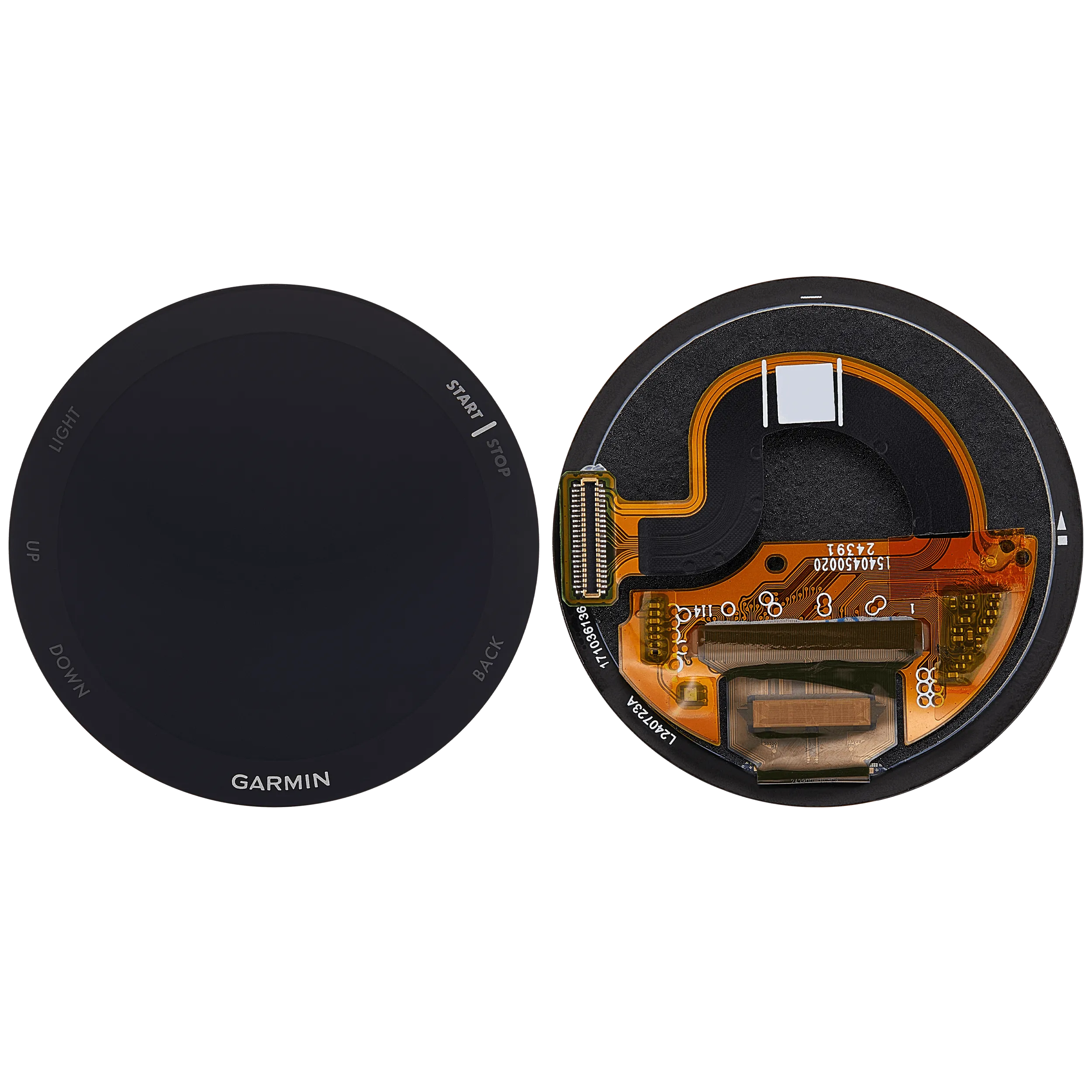 OLED-Display ohne Rahmen für Garmin Forerunner 165 (2024) (Premium) (Schwarz)