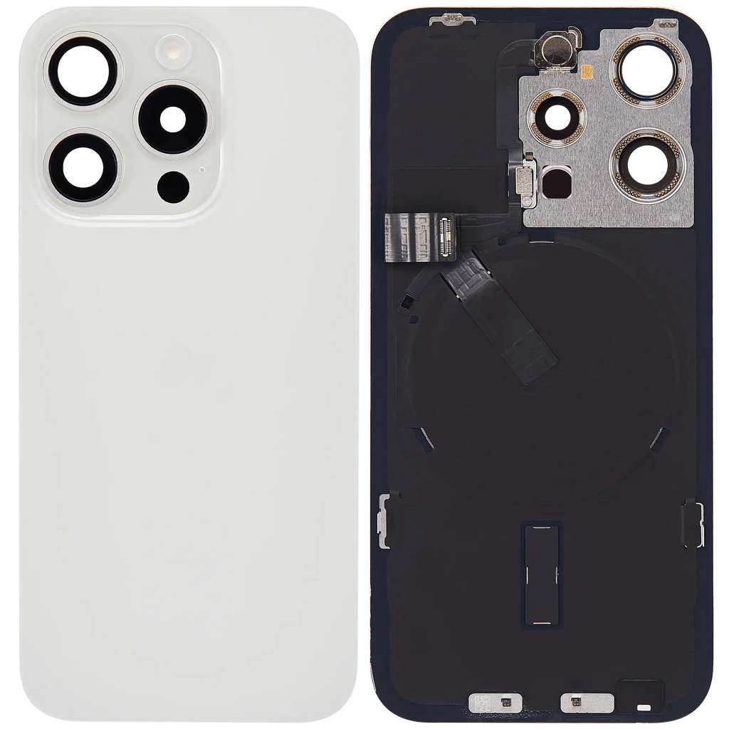 Gebrauchter Ausbau/Pull Qualität B – iPhone 15 Pro Backcover Weiß