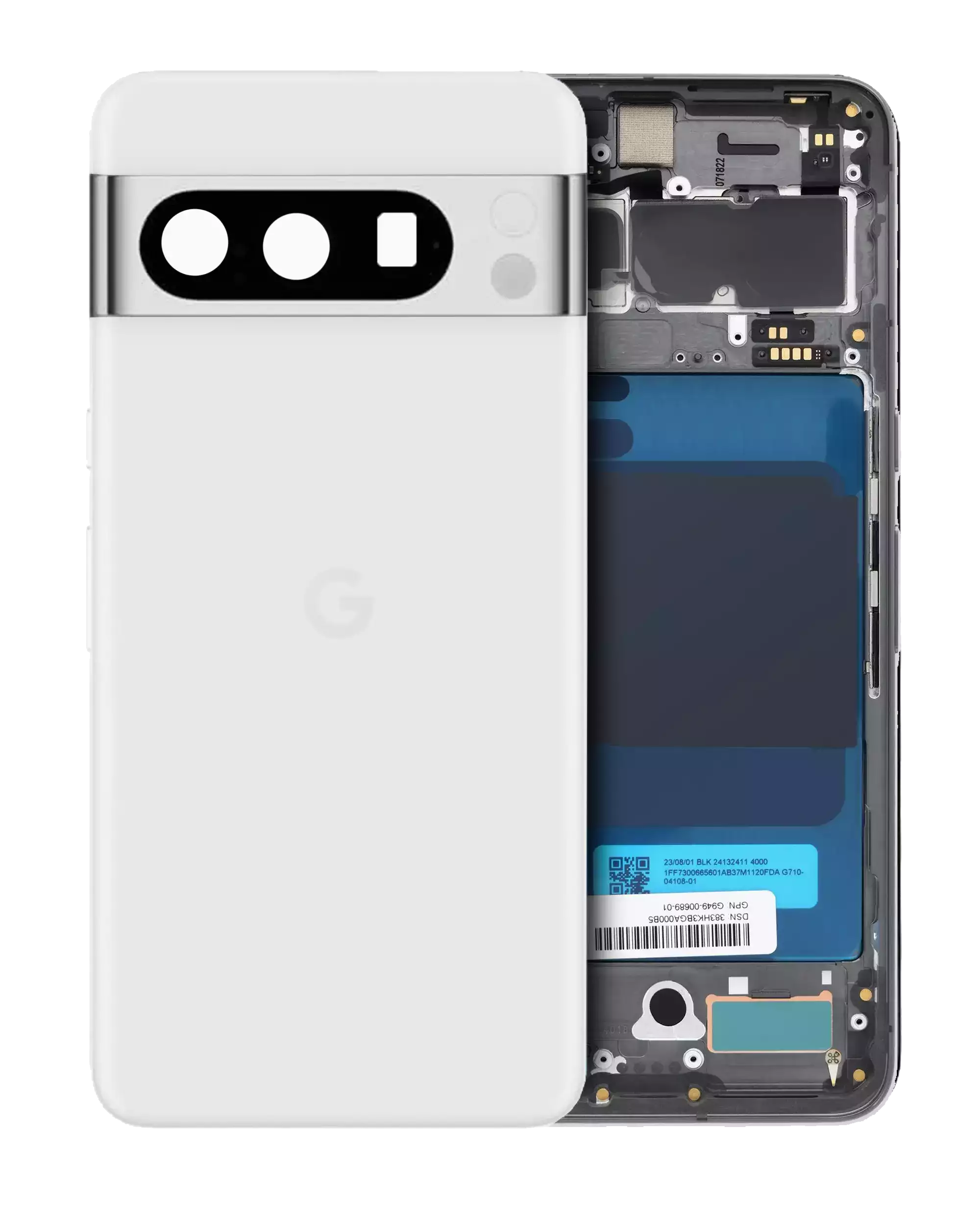 Backcover/Rahmen für Google Pixel 8 Pro (Original OEM) (Porcelain)