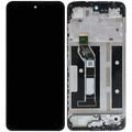LCD-Display mit Rahmen für Motorola Moto G05 (XT2523 /2025) (Original OEM) (Alle Farben)