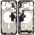 Midframe/Rahmen mit Ladebuchse Flex & Small Parts für iPhone 15 Pro Max (US-Version) (gebrauchter OEM-Ausbau, Qualität C) (Natural Titanium)