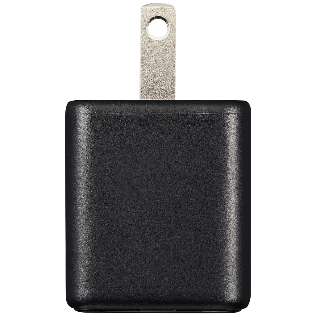 AmpSentrix Pro 30W 2-in-1 USB-C / USB-A GaN Wall Adapter (Schwarz Titanium)