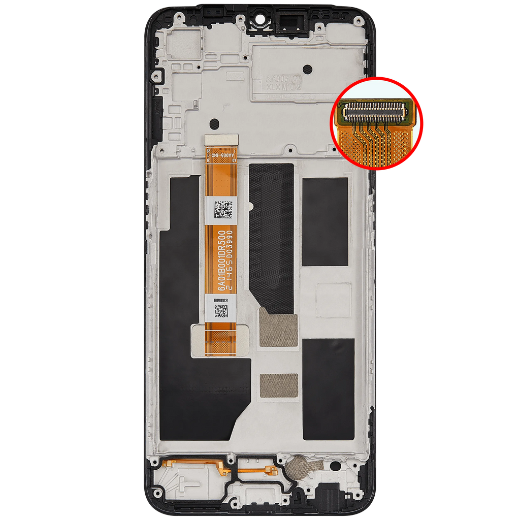 LCD-Display mit Rahmen für Oppo A55 5G (2021) (Refurbished) (Alle Farben)