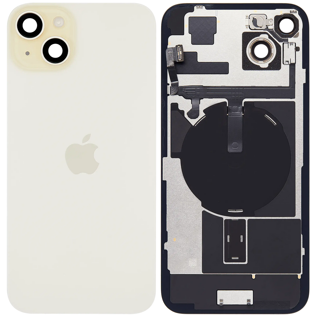 Back Cover with MagSafe Magnet, NFC, and Flash Flex Cable for iPhone 15 Plus (Original OEM) (Yellow)