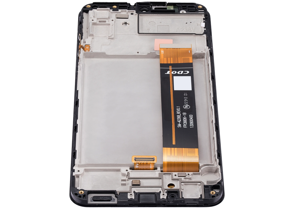 LCD-Display mit Rahmen für Samsung Galaxy A23 5G (A236V / 2022) (Verizon V Version) (gebrauchter OEM-Ausbau, Qualität B) (Alle Farben)