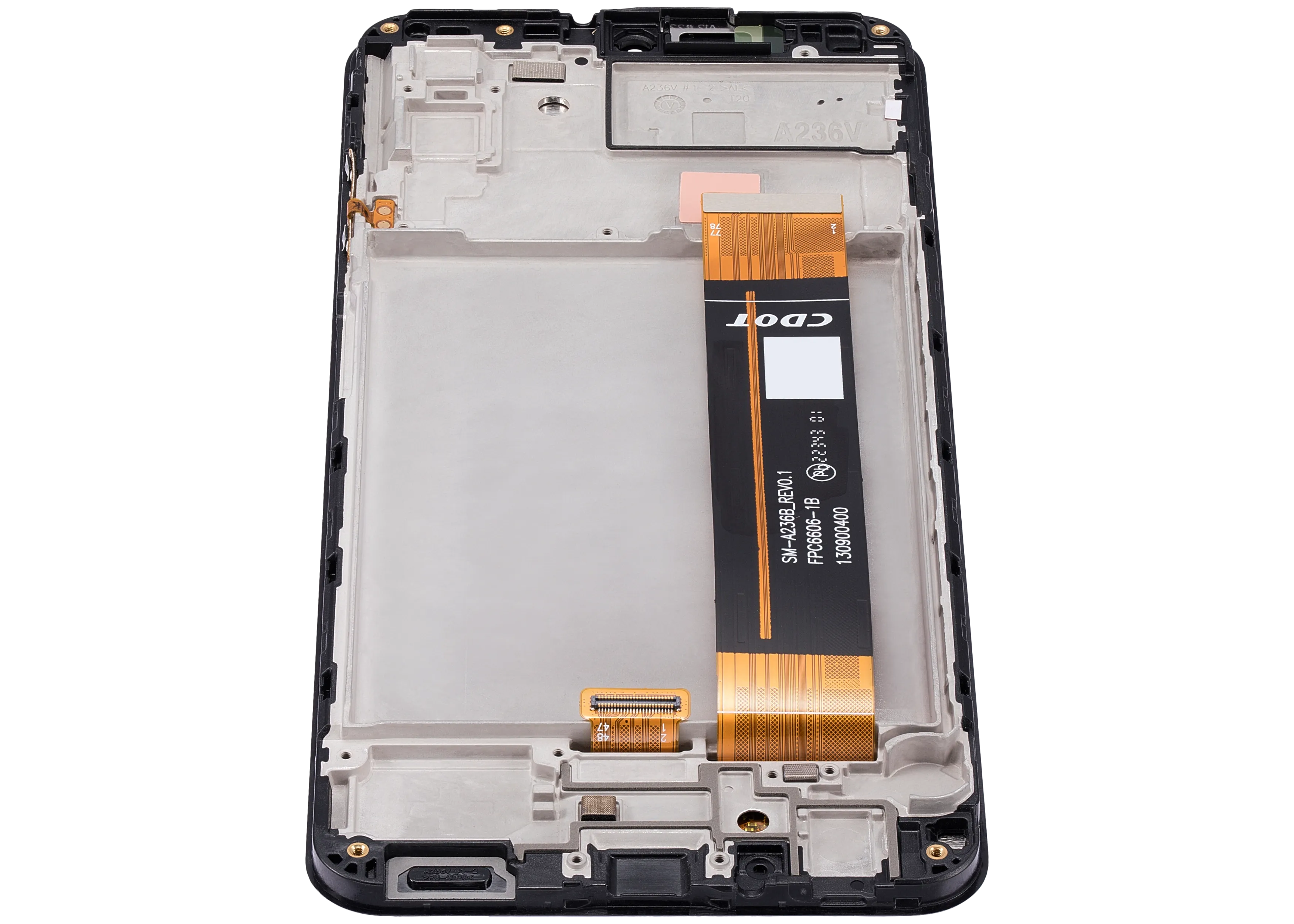LCD-Display mit Rahmen für Samsung Galaxy A23 5G (A236V / 2022) (Verizon V Version) (gebrauchter OEM-Ausbau, Qualität B) (Alle Farben)
