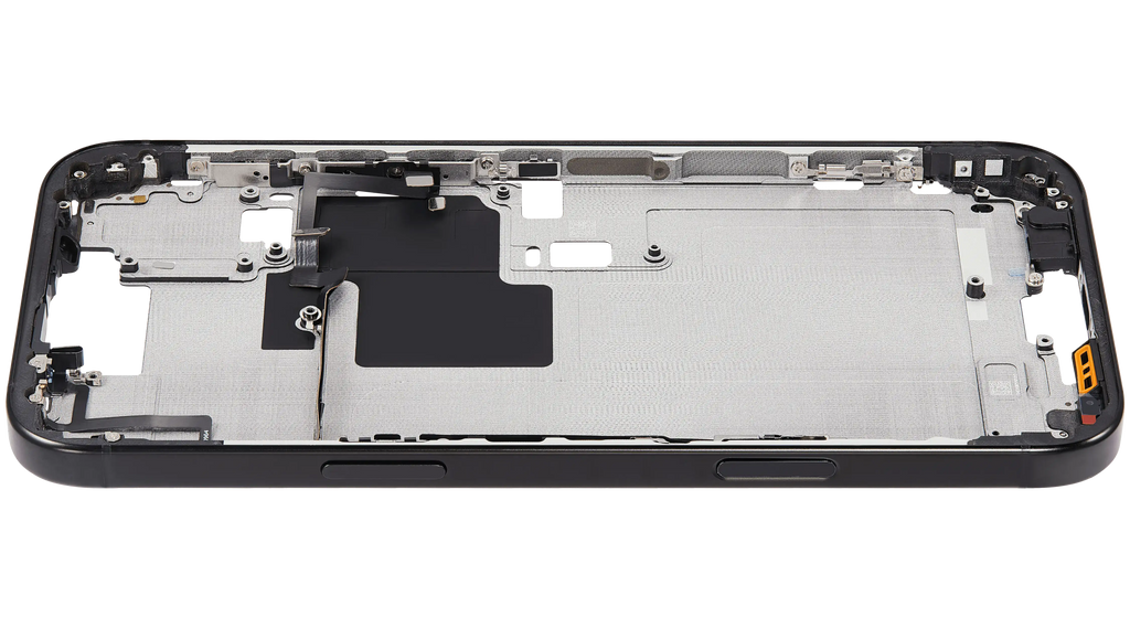 Midframe/Rahmen mit Power And Volume Button für iPhone 16 Pro Max (US-Version) (Aftermarket Plus) (Schwarz Titanium)