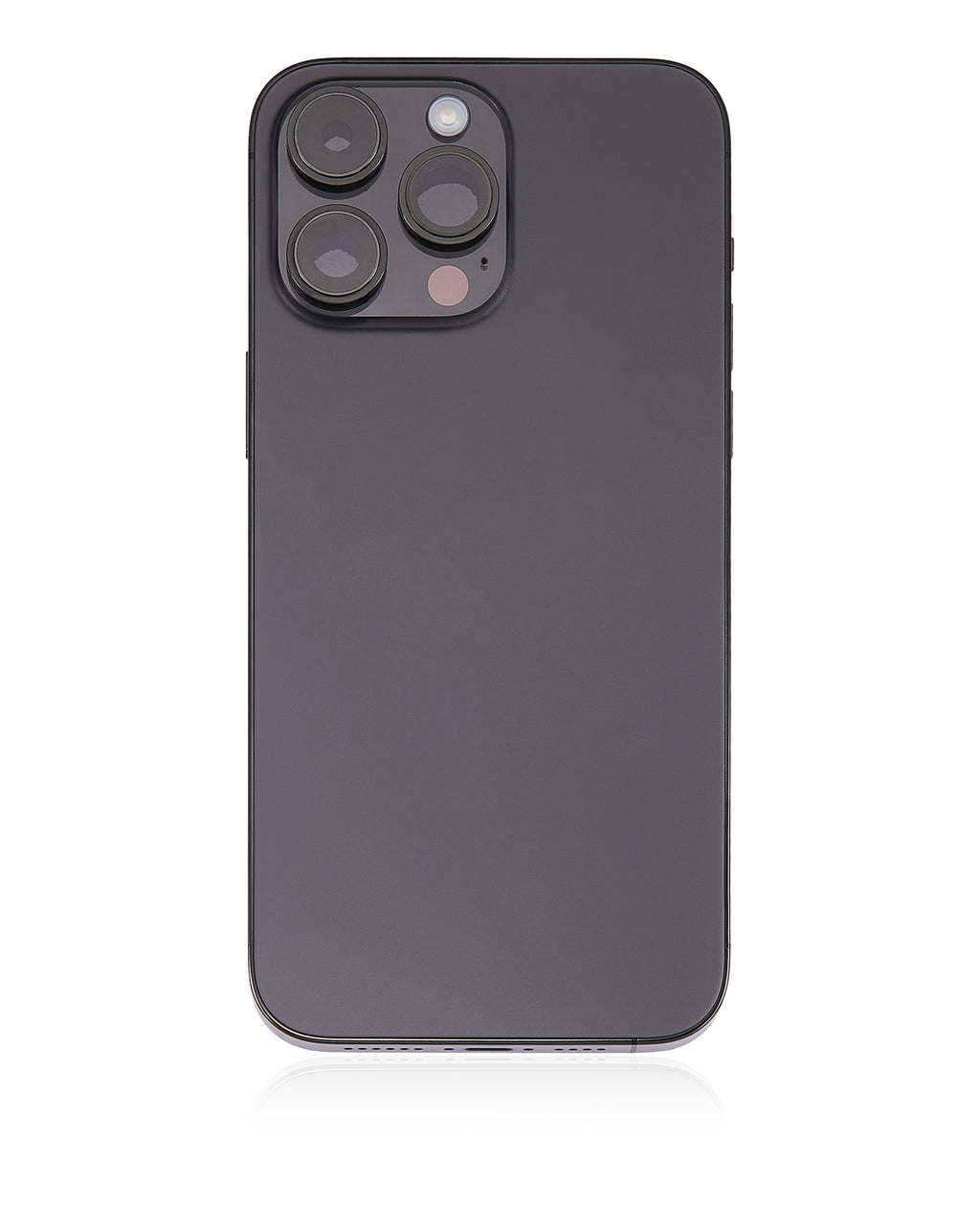 Backcover/Rahmen mit Small Parts für iPhone 14 Pro Max (US-Version) (gebrauchter OEM-Ausbau, Qualität A) (Space Schwarz)