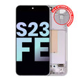 OLED-Display mit Rahmen für Samsung Galaxy S23 FE 5G (Service Pack) Mint