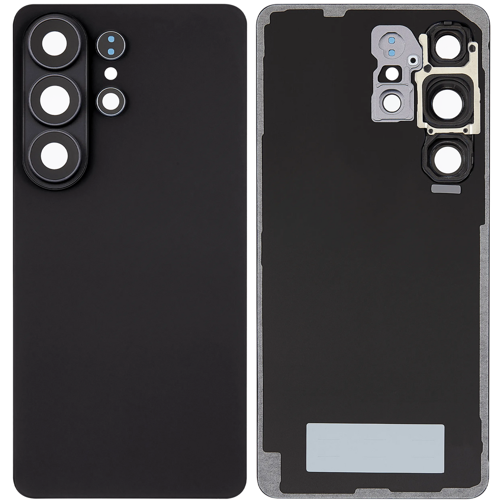 Backcover Glass mit Camera Lens für Samsung Galaxy S26 Ultra (Aftermarket Plus) (Schwarz)