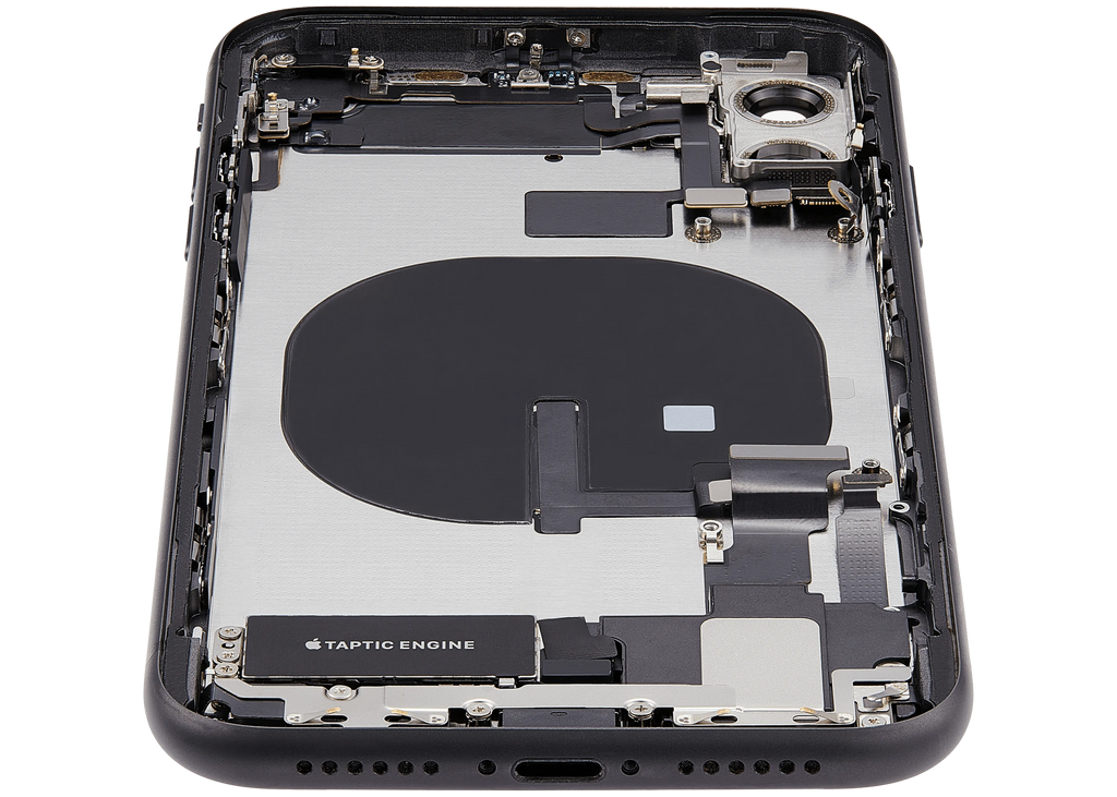 Backcover/Rahmen mit Ladebuchse Flex & Small Parts für iPhone 11 (gebrauchter OEM-Ausbau, Qualität B) (Schwarz)