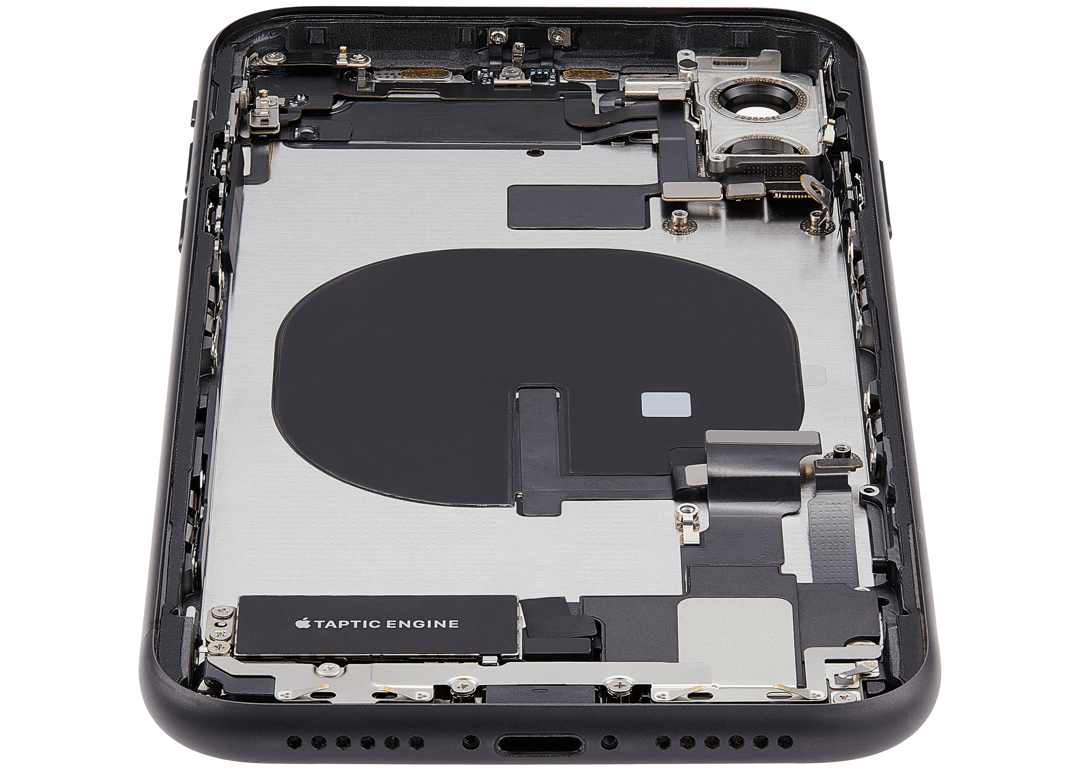 Backcover/Rahmen mit Ladebuchse Flex & Small Parts für iPhone 11 (gebrauchter OEM-Ausbau, Qualität B) (Schwarz)