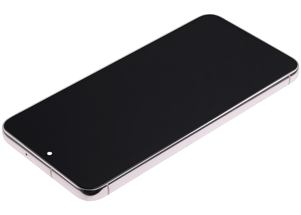 OLED-Display mit Rahmen für Samsung Galaxy S23 Plus (US & International) (Aftermarket Plus) (120Hz) (Cream)