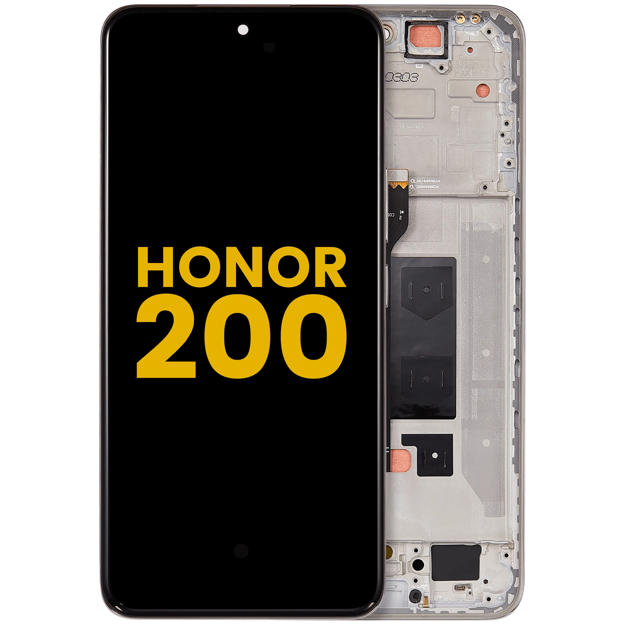 OLED-Display mit Rahmen für Honor 200 (Refurbished) (Coral Pink)
