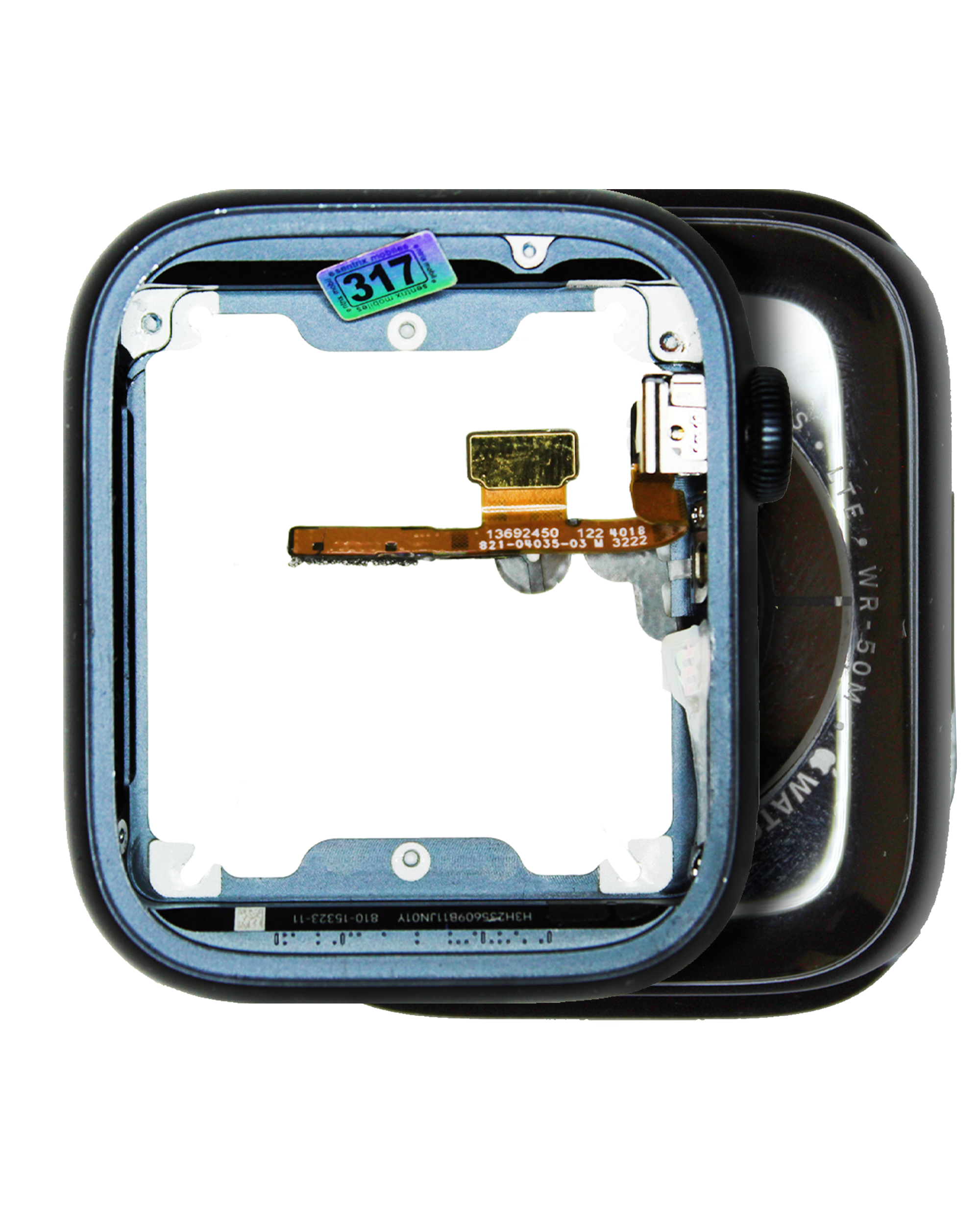 Backcover/Rahmen für Watch Series 8 (45MM) (Aluminum/Midnight) (Cellular Version) (gebrauchter OEM-Ausbau, Qualität B/C)