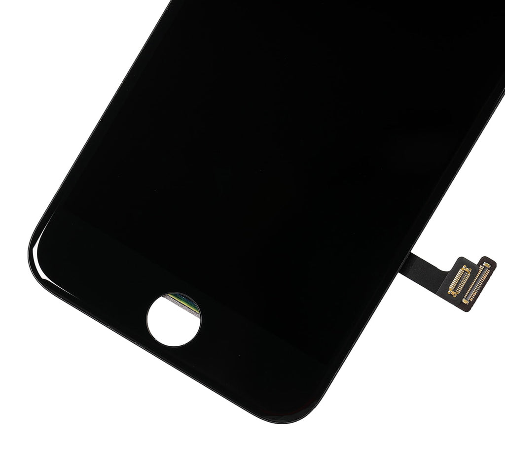 Complete LCD-Display mit Stahlplatte für iPhone 8 Plus (mit Front Camera: Prox Sensor & Ear Speaker) (Aftermarket Plus Quality: XO6) (Schwarz)