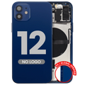 Backcover/Rahmen mit Kleinteilen für iPhone 12 (Aftermarket Plus) (Blau)