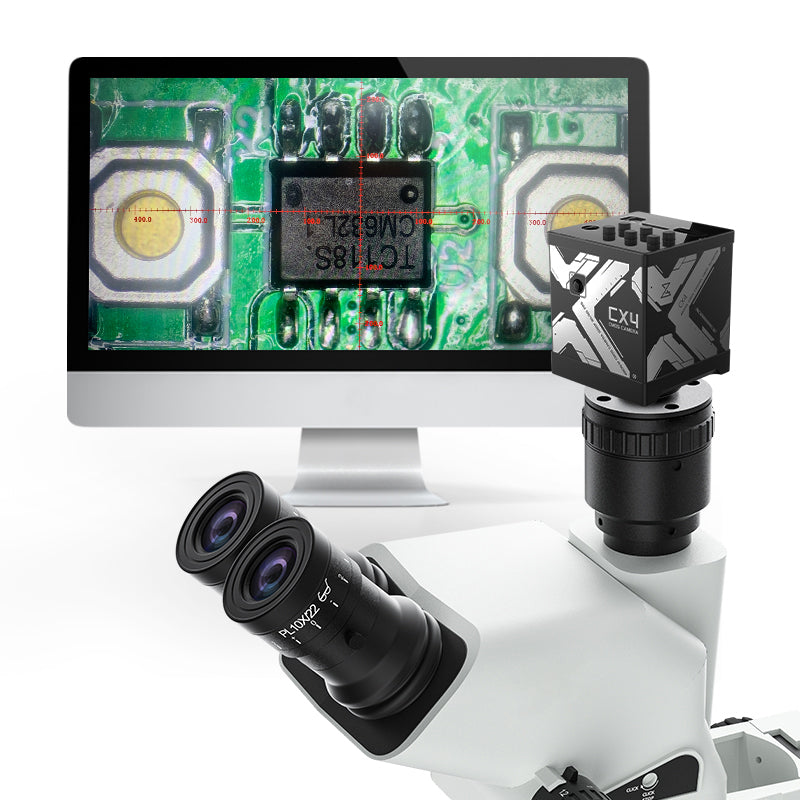 CX4 CMOS Industrial Microscope Camera with C-Mount, 110V-220V US Plug, Qianli