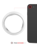 Rear Camera Lens Bezel for iPhone 8 (Silver) (10 Pack)