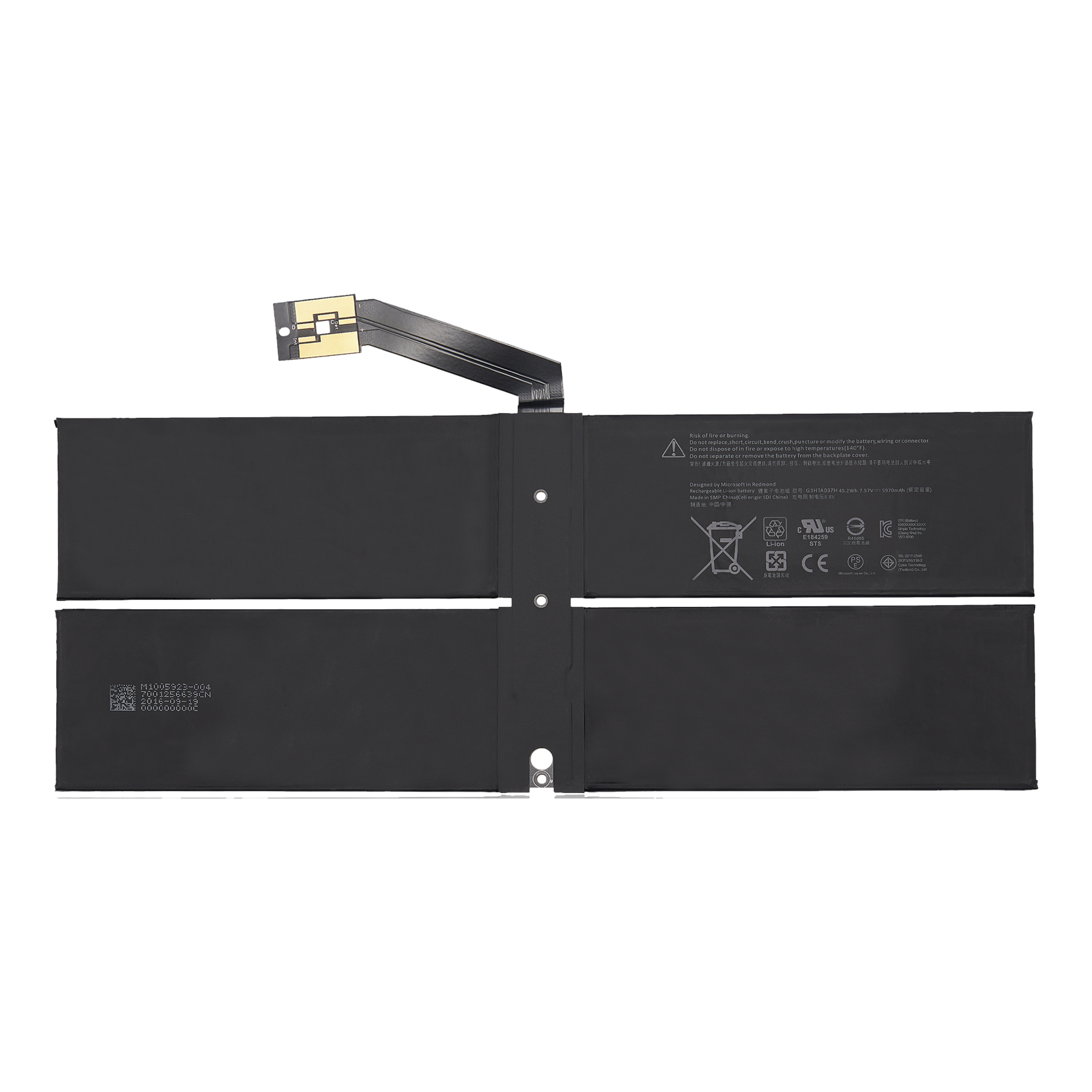 Ersatzbatterie für Microsoft Surface Laptop 2 13.5" (1769) (G3HTA037H)