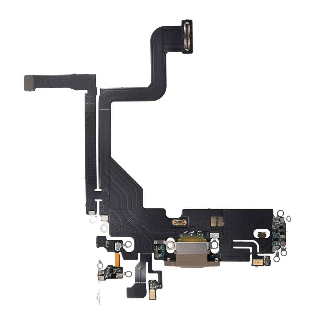 Ladebuchse-Flexkabel für iPhone 13 Pro (Aftermarket Plus) (Gold)