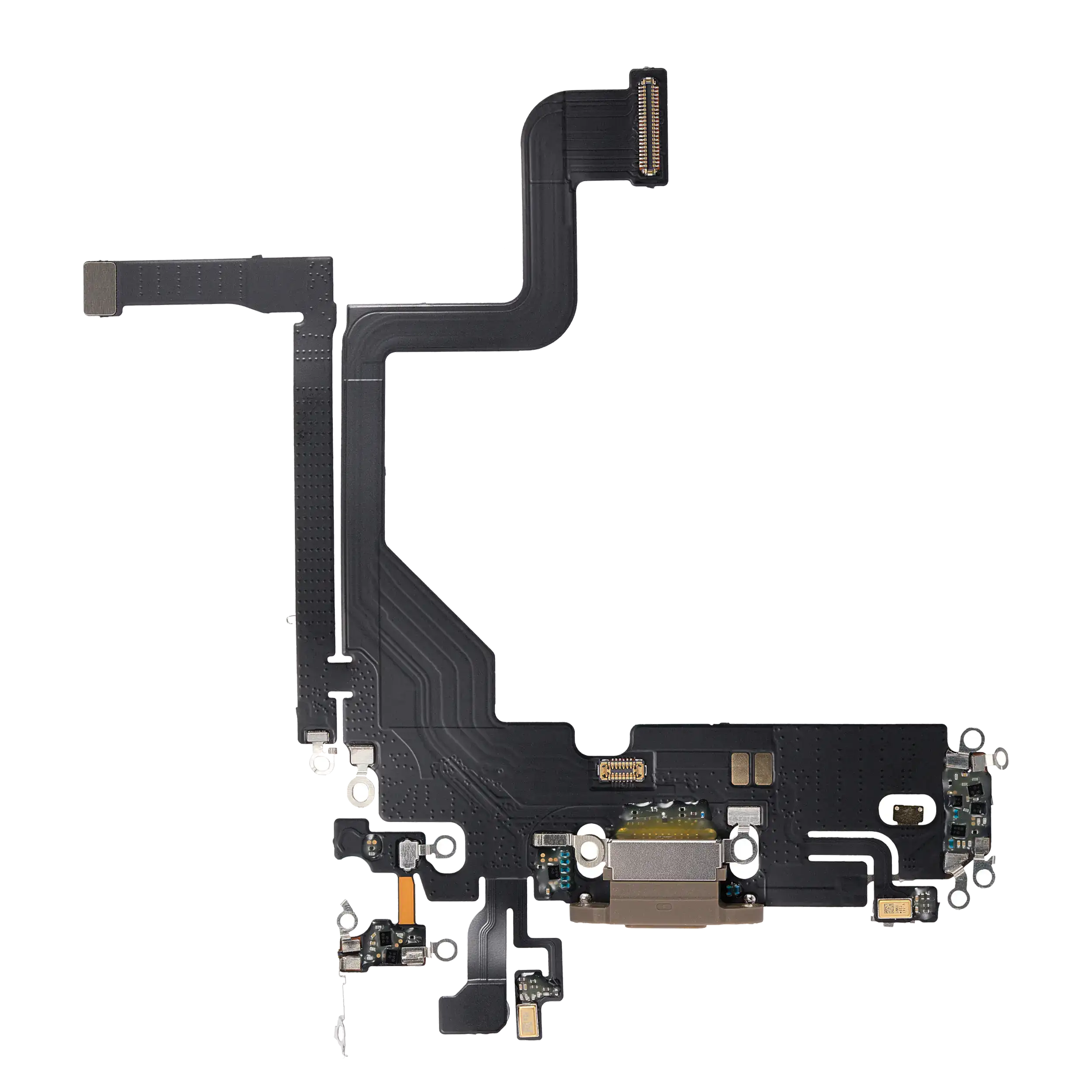 Ladebuchse-Flexkabel für iPhone 13 Pro (Aftermarket Plus) (Gold)