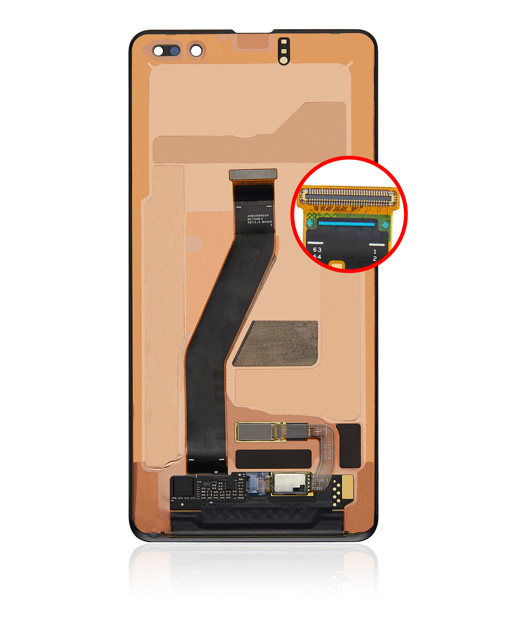 OLED-Display ohne Rahmen für Samsung Galaxy S10 5G (Refurbished) (Alle Farben)