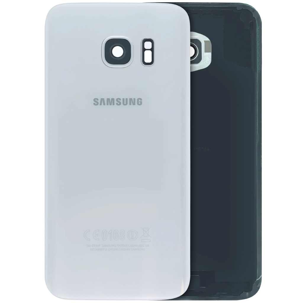Backcover Glass für Samsung Galaxy S7 (Service Pack) (Weiß)