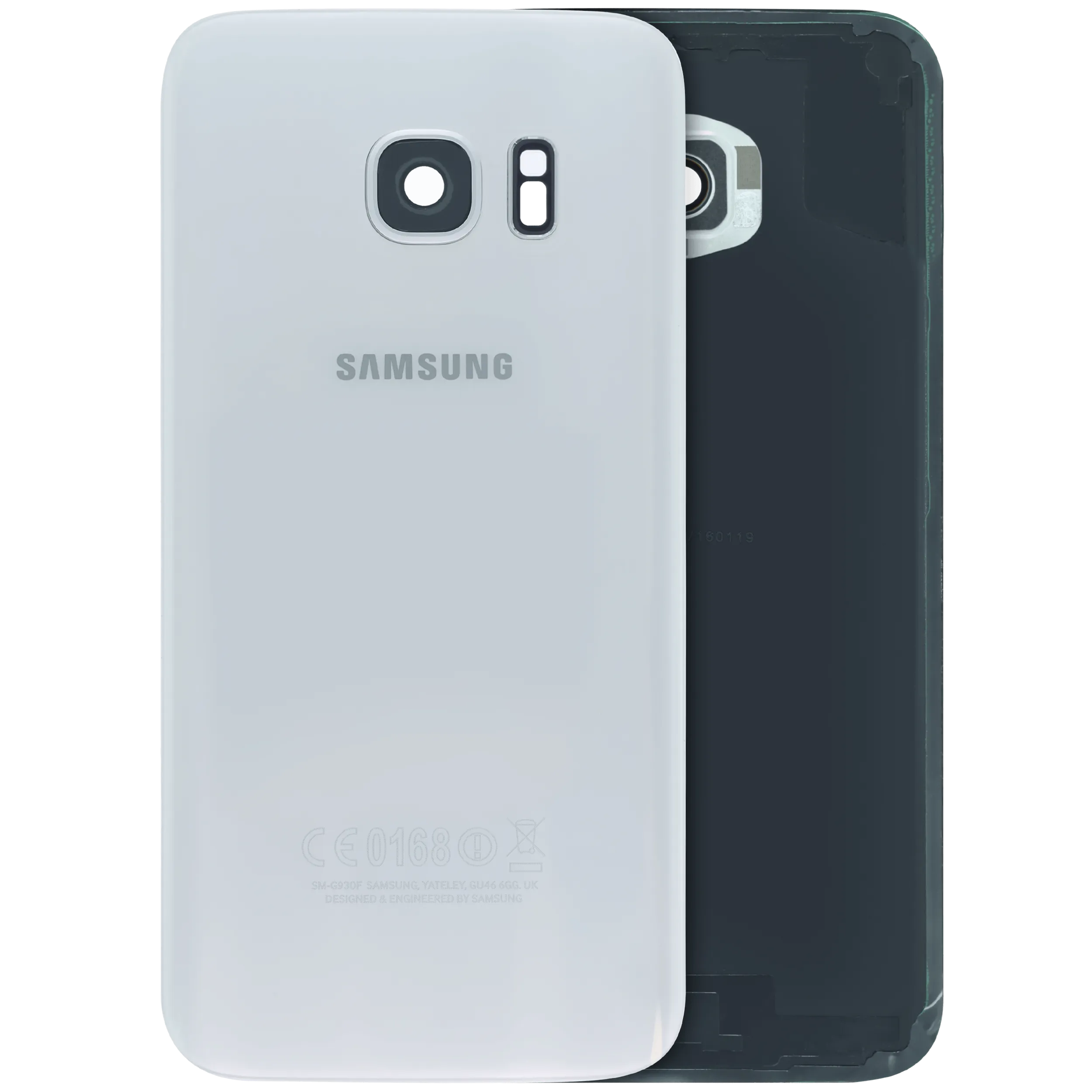 Backcover Glass für Samsung Galaxy S7 (Service Pack) (Weiß)