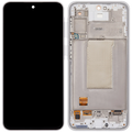 OLED-Display mit Rahmen für Samsung Galaxy A37 5G (A376 / 2026) (Refurbished) (Weiß)
