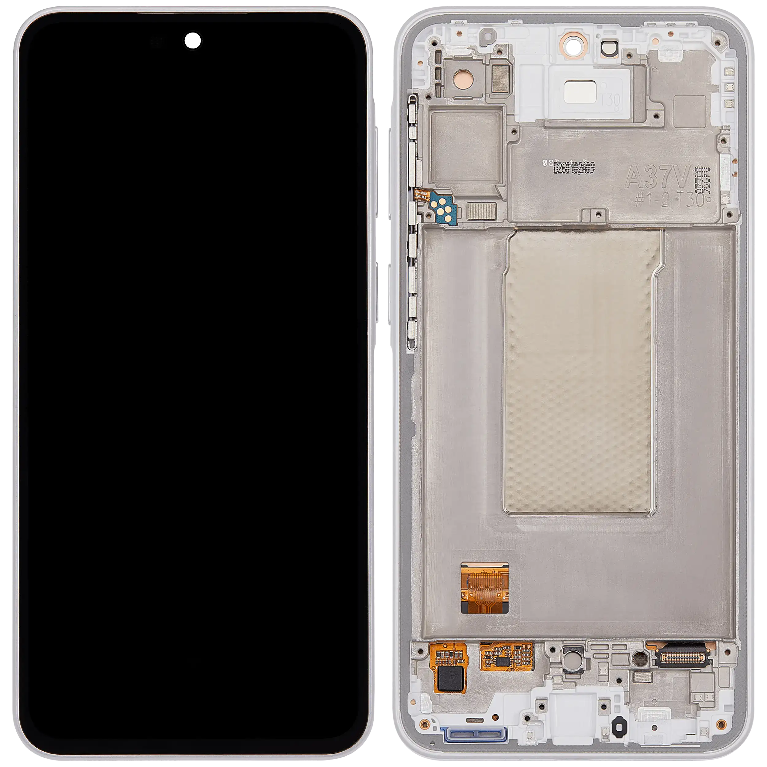 OLED-Display mit Rahmen für Samsung Galaxy A37 5G (A376 / 2026) (Refurbished) (Weiß)