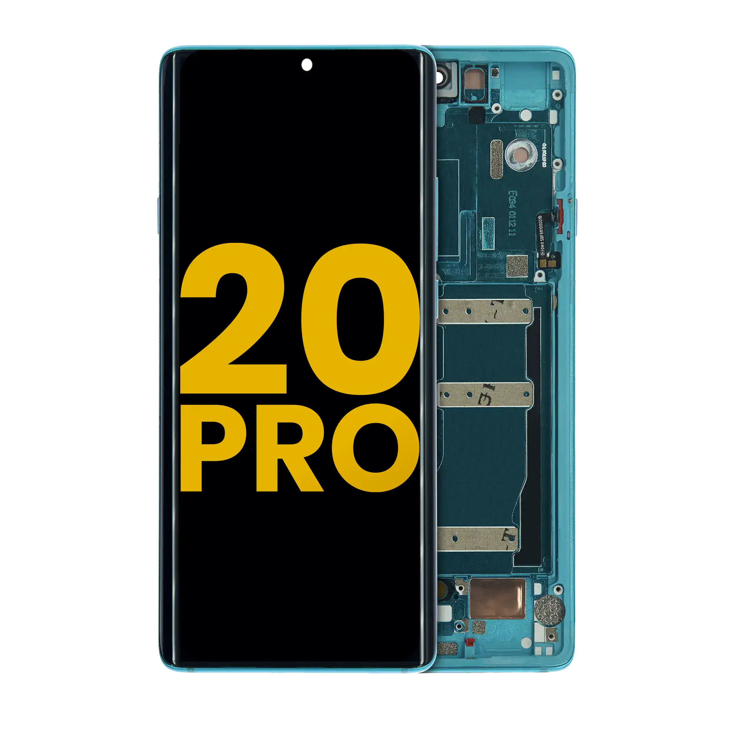 OLED-Display mit Rahmen für TCL 20 Pro 5G, Refurbished, Marine Blue