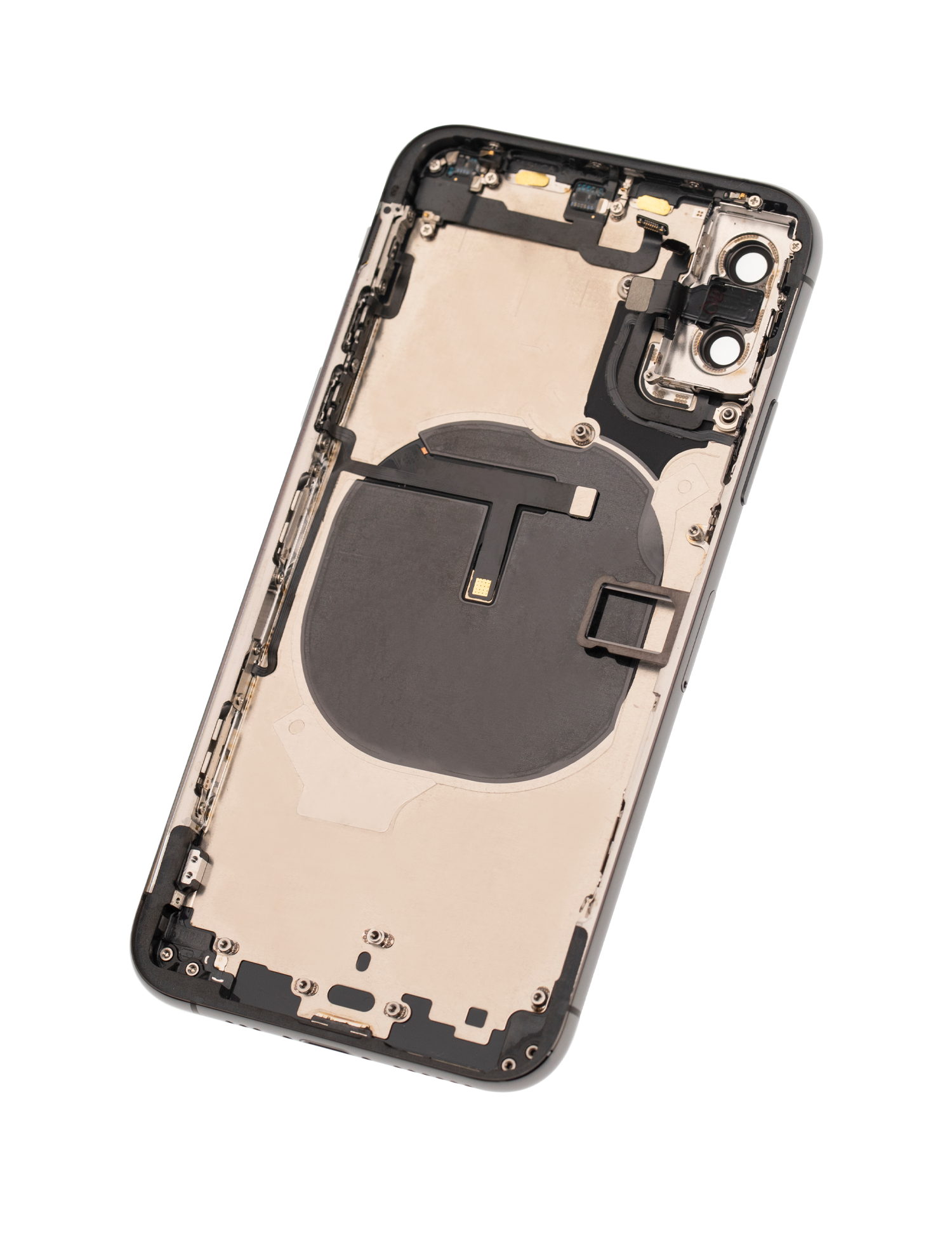 Backcover/Rahmen mit Small Components Pre-Installed für iPhone XS (gebrauchter OEM-Ausbau, Qualität A) (Space Grau)