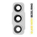 Rear Camera Lens with Frame Ring for Samsung Galaxy S21 FE 5G (White)