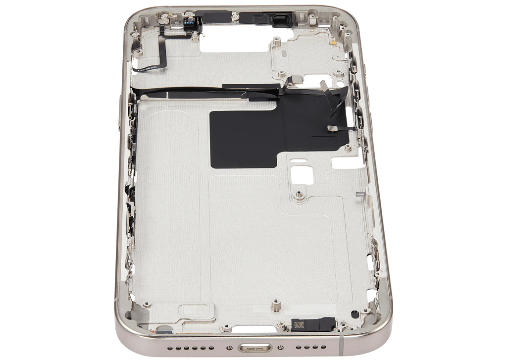 Midframe/Rahmen mit Power And Volume Button für iPhone 16 Pro Max (EU / Global Version) (Aftermarket Plus) (Natural Titanium)
