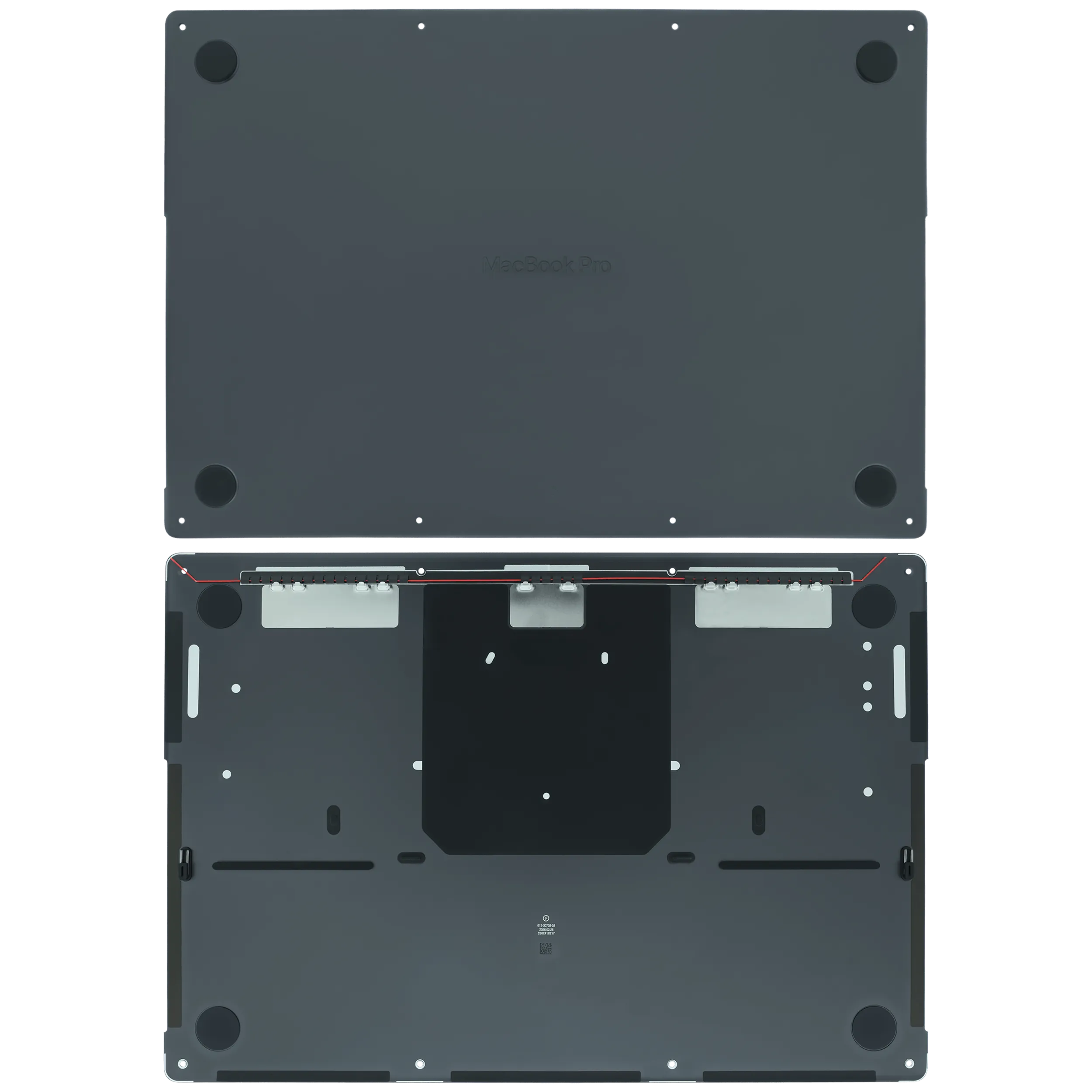 Bottom Case für MacBook Pro 16" A3429 (2026) (Original OEM) (Space Schwarz)
